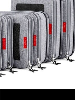 Elegant Gray Travel Bag Set 5 pieces